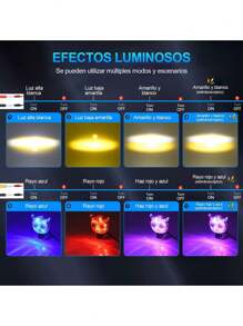 Luz Auxiliar De Lupa Para Motocicleta Con Estrobo, 2 Piezas - Multicolor - Ver 3