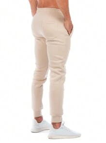 OPP´S JEANS Men's Sports Jogger Pants With Adjustment Drawstring - 米色 - 查看 4