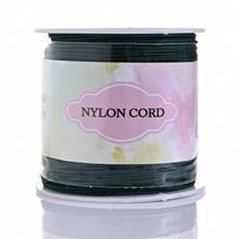 1 Rolo Corda de Nó Chinês de Cordão de Nylon para Fazer Pulseiras, Colares, Artesanato Manual Acessórios, Comprimento 95m/3740in, Largura 0,8mm