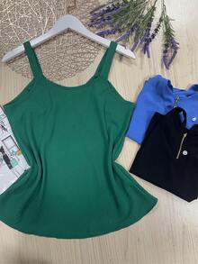 3件無袖背心套裝,帶拉鍊(任意顏色,無法保證顏色),duna布料,美觀時尚 - 薄荷綠 - 查看 2