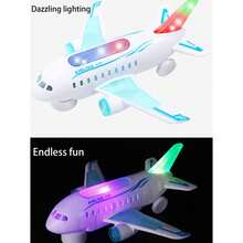 para niños modelo Juguete avión con encendiendo , música , con 360 grados rotación , DIY Modelo de avión , mini avión Juguete con Luz con música , de niños capacidad con Padres-chico interacción - Con música - Ver 2
