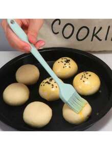 Kit 5 Pieces Kitchen Utensils Silicone Spoon Spatula Fue Spatula Small Brush - 綠色 - 查看 3