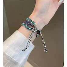 Correa hecha a mano para Apple Watch de estilo bohemio tejida, compatible con modelos de 38mm, 40mm, 41mm, 42mm, 44mm, 45mm y 49mm de las Series Apple Watch SE, 9, 8, 7, 6, 5, 4, 3, 2 y 1. Correa de reemplazo elegante y artesanal