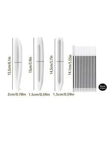 Set de 18 moldes de silicona transparentes y circulares con 3 moldes, que incluye 15 recambios de bolígrafos negros, para hacer bolígrafos DIY, moldeado de resina epoxi, joyería y artesanías de moldes de cristal