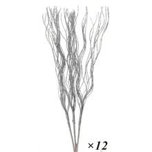 12 件圣诞树人造闪光浆果茎饰品闪光树枝家居节日圣诞派对装饰用品，圣诞节 - 彩色 - 查看 9