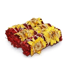 1/3 件龙血鼠尾草芳香疗法，净化龙血鼠尾草，强力芳香疗法能量净化组合套装，用途 - 家庭清洁、芳香疗法、冥想、熏香仪式、节日礼物