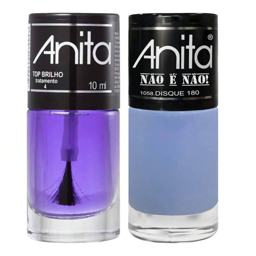 Nail Polish Dial 180 No É No Collection + Top Gloss 10ml Anita - 彩色 - 查看 1