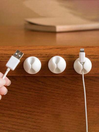 3pcs/5pcs/10pcs Desktop Cable Organizer Clips For Data/Earphone/Charging Cable Management, Bedside Cable Holder,50 Pages/Book, 4book,Fun Note Notebook,
