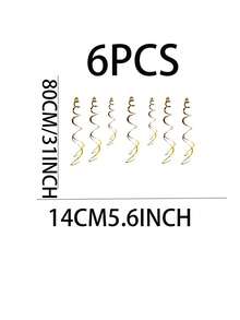 6 cái Rắn Đảng Treo Trang Trí Xoáy - Nhiều màu - Xem 3