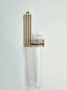 1pc A-Z 26pcs Wooden Hollow Letter Plant Propagation Stand, DIY Plant Propagation Tube, Wall Mounted Test Tube Vase, For Hydroponics Plants Home Garden Office Decor, Gift For Plant Lovers