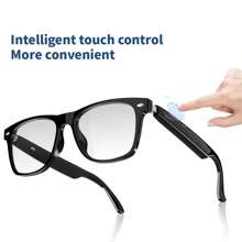 SENBONO New Intelligent Glasses, Sunglasses With Music/Call/Remote Camera Control/Blue Light Blocking Function, Suitable For Prescription Lenses, 168 Hours Long Standby Time, Unisex Fashionable Multi-Functional Sunglasses - 無色 - 查看 7