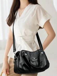 3 Layers Large Capacity High Quality Designer Handbags Soft Leather Ladies Shoulder Crossbody Bag For Women 2024 Luxury Handbags