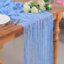 4-Seasons Vintage Country Style Sheer Fabric Tablecloth, Tablerunner, Bohemian Elegant Decor For Easter, Wedding, Baby Shower, Birthday Party, Rustic Dining Table Centerpiece - Multicolor - View 44