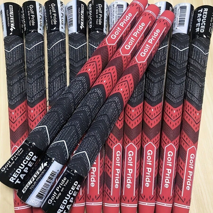 13pcs Golf Grips Pride MCC Plus 4 Golf Club Grips Grey Blue Red 60R Grips, Golf Accessories - 紅色 - 查看 1