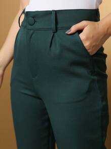 Women's Pants/Tailor Pants/Basic Pants/Elegant Pants/Skinny Pants/Blogger Pants/Fashion Pants - Dark Green - View 5