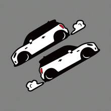 Car Outline Stickers For MINI Cooper S R55 R56 F56 F55 F57 F60 R60 Countryman JCW Vinyl Decor Decals Auto Tuning Accessories - Black White Red - View 13