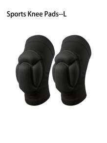 1 Pair Turtle Shell Pattern Sports Knee Pads Black Anti-Collision Knee Protector With 3CM Thickened And High Resilience EVA Sponge Perfect Gift For Men's And Women's Dance, Football, Volleyball, Basketball, Cycling, Running, Roller Skating, Gym Fitness, Anti-Slip And Breathable Protective Gear - màu đen - Xem 16