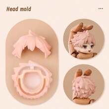 1 pieza Cabeza de personaje de anime OB11, adecuada para muñecas BJD (rostro no incluido) - Multicolor - Ver 15