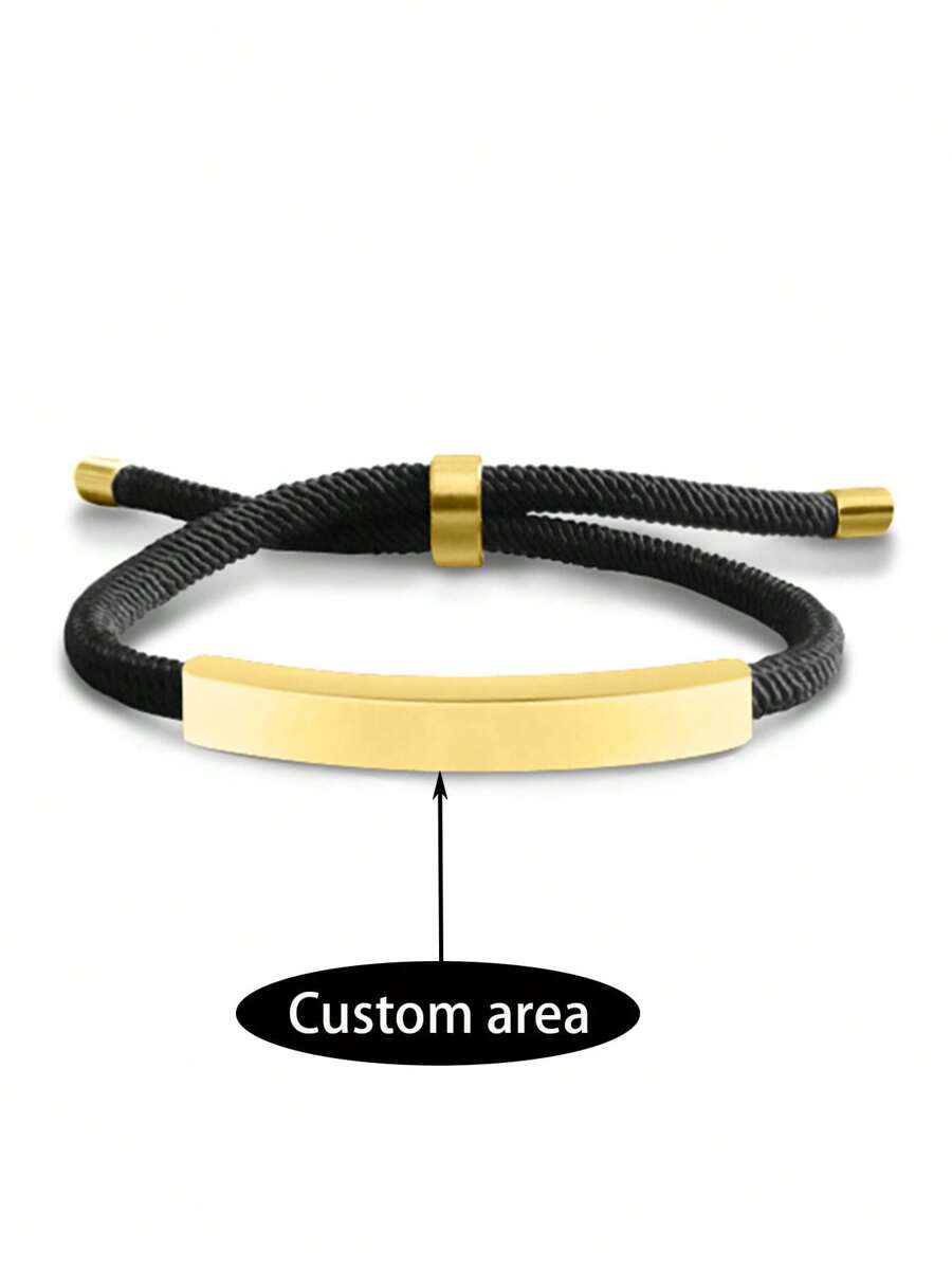 1 Stück Armband nach Maß aus Edelstahl, Geschenke für Feiertage, Titan-Stahl in Schwarz, Gold, Roségold, stilvolle, schlichte, einfache, lässige, unisex Herbstmode, personalisiert, einzigartig, ideale Geschenke für ihn, Freundin, Mutter, Familie, Freunde, Tochter, sie, Freund, Vater, Sohn, Großeltern zu Jahrestagen, Geburtstagen, für den täglichen Gebrauch, für den Abschlussball, Muttertag, Valentinstag, Abschluss, Hochzeit, Vatertag, personalisierte Mode-Wort-Armbänder, lässiger Straßen-Chic