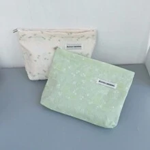 3D Floral Painting Cosmetic Bag, Ladies Makeup Bag, Storage Organizer Toiletry Bag, Travel Cosmetic Bag, Large Capacity Daily Makeup Brush Holder Bag, Room Decor, Bags, Makeup Bag, Travel, Make Up Bag, Travel Essentials, Organizer, Storage, Travel Essential, Makeup Organizer, Makeup Bag, Toiletry Bag, Desk Organiser, Cosmetic Bag, Makeup Bag Make Up Pouch, Make Up Bags, Makeup Bag, Travel, Makeup Pouch, Bag, Make Up Pouch, Travel Essentials, Makeup Bags, Travel Essential, Small Makeup Bag,Large Capacity,Large Makeup Bag,Christmas Gifts,Travel,Gifts For Women Travel Essential,Pouch,Clutch / Small Handbag, Makeup Organizer,Brush Holder,Mini Pouch,Large Capacity Pouch,Gifts For Women,Christmas Gifts,Gift Ideas For Women,Makeup Pouch,Travel Essential - Green - View 5
