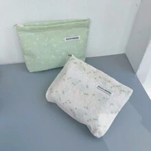 3D Floral Painting Cosmetic Bag, Ladies Makeup Bag, Storage Organizer Toiletry Bag, Travel Cosmetic Bag, Large Capacity Daily Makeup Brush Holder Bag, Room Decor, Bags, Makeup Bag, Travel, Make Up Bag, Travel Essentials, Organizer, Storage, Travel Essential, Makeup Organizer, Makeup Bag, Toiletry Bag, Desk Organiser, Cosmetic Bag, Makeup Bag Make Up Pouch, Make Up Bags, Makeup Bag, Travel, Makeup Pouch, Bag, Make Up Pouch, Travel Essentials, Makeup Bags, Travel Essential, Small Makeup Bag,Large Capacity,Large Makeup Bag,Christmas Gifts,Travel,Gifts For Women Travel Essential,Pouch,Clutch / Small Handbag, Makeup Organizer,Brush Holder,Mini Pouch,Large Capacity Pouch,Gifts For Women,Christmas Gifts,Gift Ideas For Women,Makeup Pouch,Travel Essential - Green - View 4