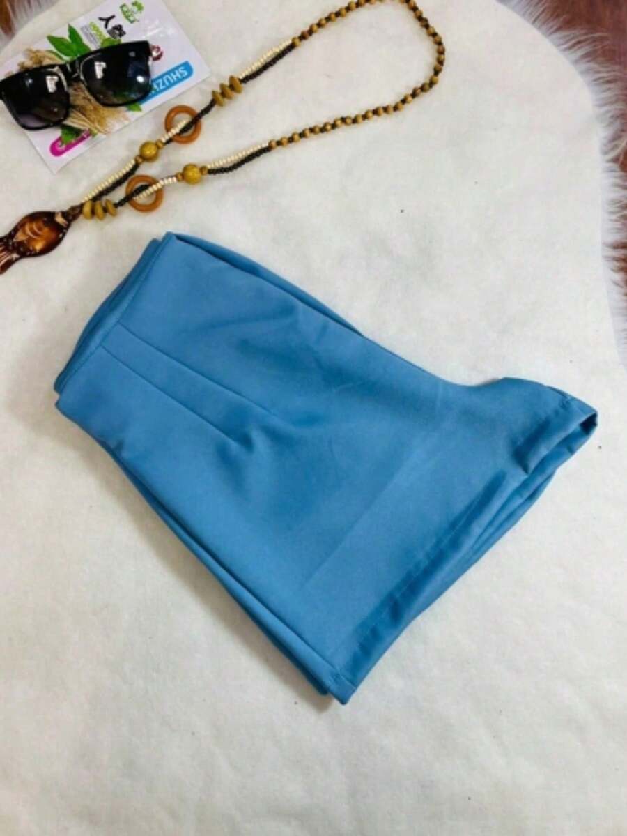 A-Lows A&L Short With Zipper Afataria Launch Colors (01-25)....Small SIZE - Màu xanh nhạt - Xem 1