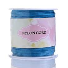 1 Rolo Corda de Nó Chinês de Cordão de Nylon para Fazer Pulseiras, Colares, Artesanato Manual Acessórios, Comprimento 95m/3740in, Largura 0,8mm