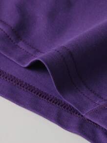 1 pieza Calzoncillos tipo bóxer personalizados y divertidos para hombres, pantalones cortos de boxeo personalizados para hombres, calzoncillos morados para hombres - Morado - Ver 5