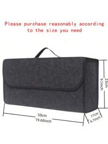 Organisateur de coffre de voiture en feutre pliable 1 pièce - Solution de stockage légère et économiseuse d'espace pour l'organisation des véhicules et des voyages sans encombrement