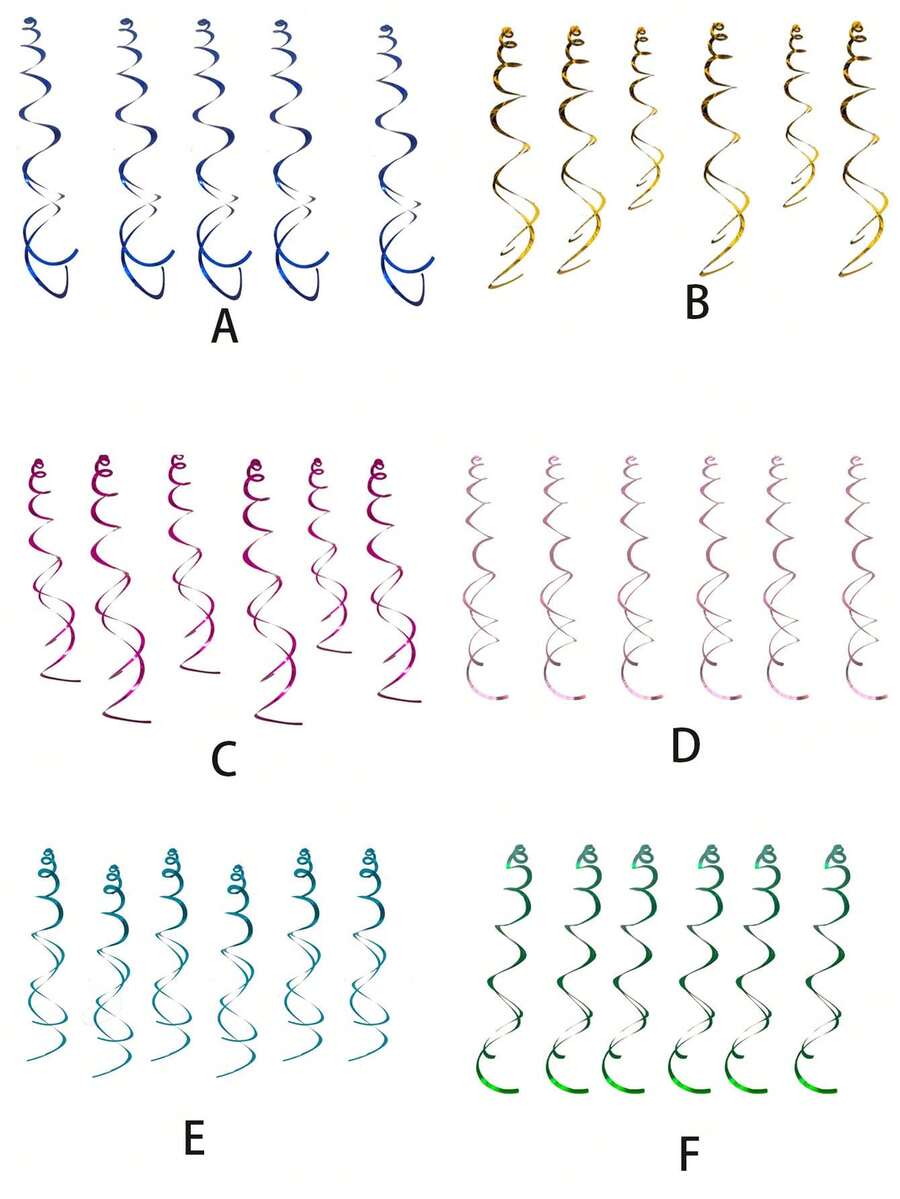 6 cái Rắn Đảng Treo Trang Trí Xoáy