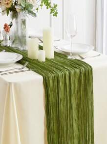4-Seasons Vintage Country Style Sheer Fabric Tablecloth, Tablerunner, Bohemian Elegant Decor For Easter, Wedding, Baby Shower, Birthday Party, Rustic Dining Table Centerpiece - Multicolor - View 22