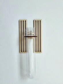 1pc A-Z 26pcs Wooden Hollow Letter Plant Propagation Stand, DIY Plant Propagation Tube, Wall Mounted Test Tube Vase, For Hydroponics Plants Home Garden Office Decor, Gift For Plant Lovers