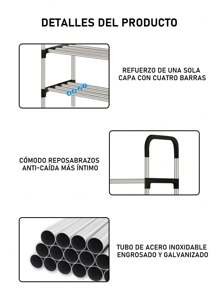 Shoe Rack Organizer 3/4/5/6 Levels - Silver - View 7