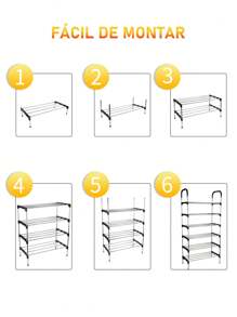 Shoe Rack Organizer 3/4/5/6 Levels - Silver - View 8