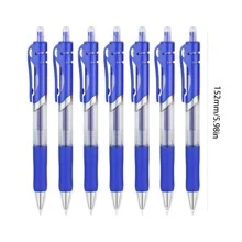 6-12pcs Retractable Neutral Pen Set - 0.5mm Replaceable Ink, Suitable For Office And School Writing - Black, Red And Blue, Back To School - Multicolor - View 12