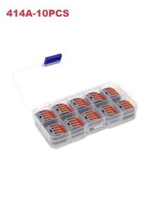 1 盒电线连接器 222 电缆电气 LED 连接器迷你快速通用紧凑型接线推入式 2-5 针接线端子 412 413 414 415 - 1BOX - 查看 7