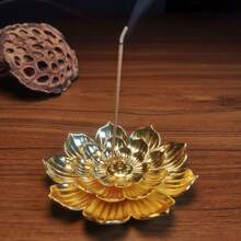 Support à encens pour bâtons, brûle-encens, cendrier détachable en forme de lotus pour la décoration de la maison, accessoires de parfum pour le yoga et le SPA