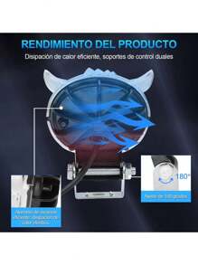 Luz Auxiliar De Lupa Para Motocicleta Con Estrobo, 2 Piezas - Multicolor - Ver 7