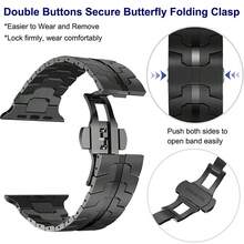 Brazalete de acero inoxidable compatible con correa de Apple Watch de 46 mm, 38 mm, 45 mm, 41 mm, 49 mm, 44 mm, 40 mm, 42 mm para Apple Watch Ultra 10, 9, 8, 7, SE, 6, 5, 4, 3, 2, 1