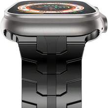 Brazalete de acero inoxidable compatible con correa de Apple Watch de 46 mm, 38 mm, 45 mm, 41 mm, 49 mm, 44 mm, 40 mm, 42 mm para Apple Watch Ultra 10, 9, 8, 7, SE, 6, 5, 4, 3, 2, 1