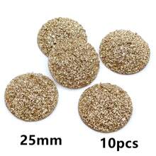 10pcs 20/25mm Flat Back Resin Cabochon Beads, Suitable For Bracelet, Earrings And Other DIY Jewelry Making Accessories - Resin Cabochon - View 13