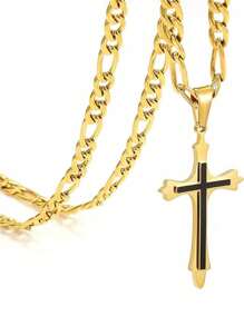 1 Máy Tính Unisex Thép Không Gỉ Đôi Túi Đeo Chéo Vòng Cổ, 20-24 Inch Chiều Dài Dây Xích, món Quà Trang Sức Dành Cho Nam Và Nữ - dây chuyền mặt dây chuyền bé trai và bé gái - Xem 15