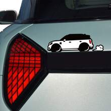 Car Outline Stickers For MINI Cooper S R55 R56 F56 F55 F57 F60 R60 Countryman JCW Vinyl Decor Decals Auto Tuning Accessories - Black White Red - View 5