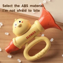 婴儿小喇叭玩具 | 婴儿发声小喇叭 | 有趣的小喇叭玩具，乐器玩具，早教玩具，益智小喇叭玩具，儿童小喇叭玩具，儿童乐器（部分零件颜色随机） - 彩色 - 查看 1