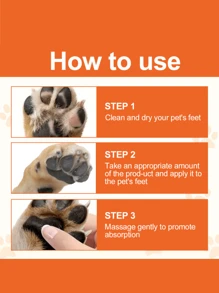 Pet Foot Care Stick, Dog And Cat Paw Anti-Crack Moisturizing Cream Pet Care, Screw Rod Design Does Not Dirty Hands More Convenient. - Multicolor - View 3