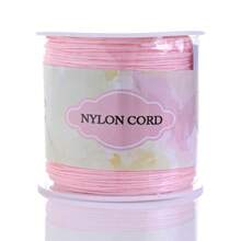 1 Rolo Corda de Nó Chinês de Cordão de Nylon para Fazer Pulseiras, Colares, Artesanato Manual Acessórios, Comprimento 95m/3740in, Largura 0,8mm