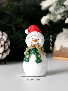 1pc Resin Snowman, Santa Claus, Sleigh Home Decor Ornament, Best Holiday Gift Birthday Christmas Decorations Room Decor Christmas - Multicolor - View 4