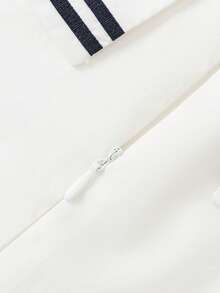 Balabala Váy cho bé gái, Mùa thu 2024, Áo vest cổ bẻ ngọt ngào và hợp thời trang, Bộ đồ hai mảnh cho bé gái tuổi teen lớn hơn - trắng - Xem 5