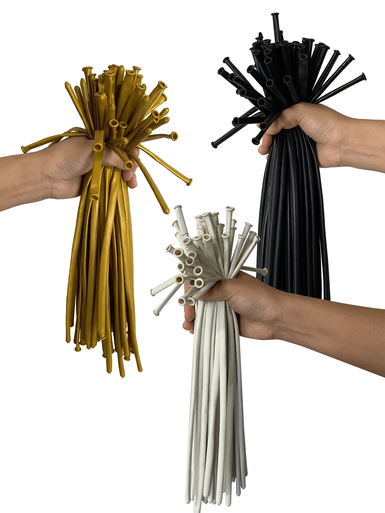 40 piezas/100 piezas Globos de látex perlados negros y blancos, dorados, adecuados para decoraciones y accesorios de fiestas de cumpleaños, aplicables a todos los entornos de fiesta