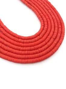 1 szt. 350 szt. 6mm Multicolor miękka glina płaskie okrągłe koraliki dystansowe DIY ręcznie robiona bransoletka naszyjnik akcesoria rzemieślnicze zestaw materiałów eksploatacyjnych, prezent świąteczny